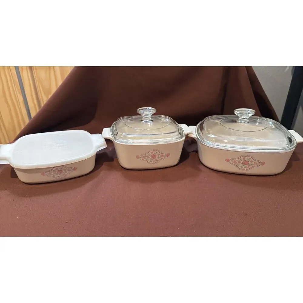 Corning Ware Casserole Dish X3 English Breakfast
